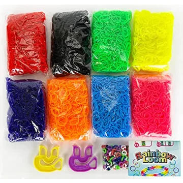 Rainbow Loom Treasure Box NEON Edition, Create with 8000 Bands
