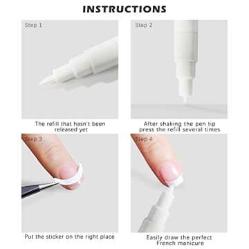 Nail Art Stickers & Polish Pens for Elegant Nails