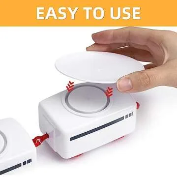 TOYANDONA Sushi Train Set Rotating Table Food Train Battery Powered Electric Train Toy Under Christmas Tree Train Track for Kids Boys Girls White