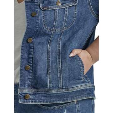 Lee Plus Size Legendary Rider Denim Jacket for Women