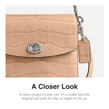 Shop Coach Embossed Croc Cassie Crossbody 19 Bag
