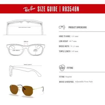 Stylish Ray-Ban RB3548N Hexagonal Sunglasses for All