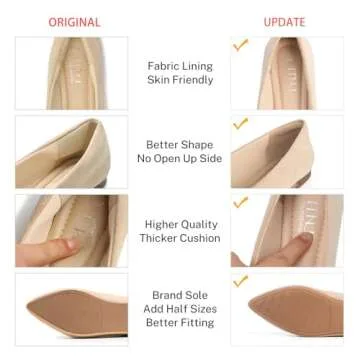 Comfortable MUSSHOE Flat Shoes for Women in Nude Suede