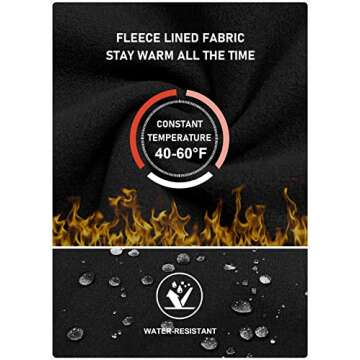 MoFiz Fleece Lined Leggings for Cold Weather Activities