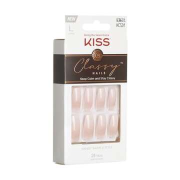 KISS Classy French Nail Kit for Salon-Quality Nails