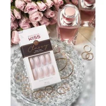 KISS Classy French Nail Kit for Salon-Quality Nails