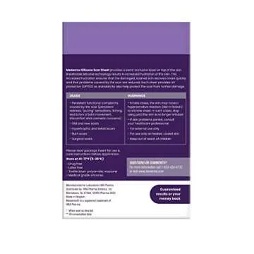 Mederma Medical Grade Silicone Scar Sheets for Scar Care, 4 Count