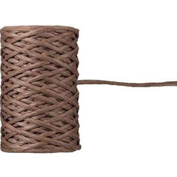 65 Feet Floral Wire Rustic Vine Bind Wire for Craft Wrapping Flower Bouquets(1 Roll,Dark Brown)