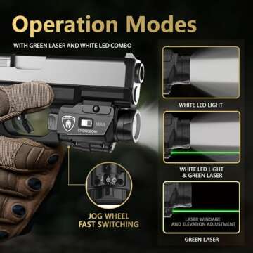 WARRIORLAND MA1 Pistol Light & Custom Glock Holster