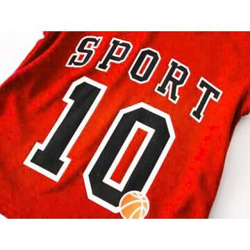 Admireme Toddler Kids Sports Shorts Set Baby Boys Girls Basketball Jersey Outfit Tracksuit Letters T...