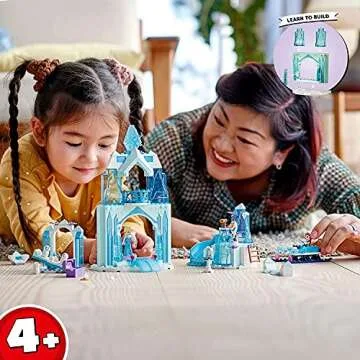 LEGO Disney Anna and Elsa’s Frozen Wonderland 43194 Castle Toy with Disney Princess Mini-Doll Figu...