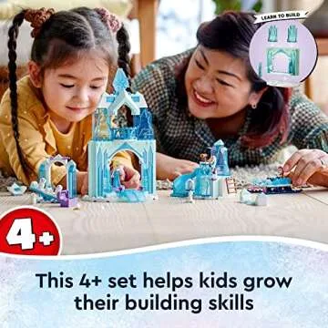 LEGO Disney Anna and Elsa’s Frozen Wonderland 43194 Castle Toy with Disney Princess Mini-Doll Figures, Gifts for 4 Plus Years Old Kids, Girls and Boys