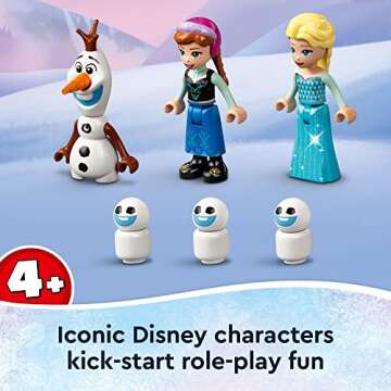 LEGO Disney Anna and Elsa’s Frozen Wonderland 43194 Castle Toy with Disney Princess Mini-Doll Figures, Gifts for 4 Plus Years Old Kids, Girls and Boys