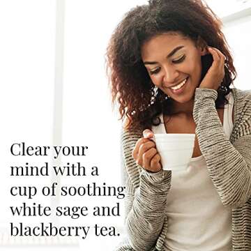 The Republic of Tea Blackberry Sage Black Tea | 50 Tea Bags, Gourmet Black Tea