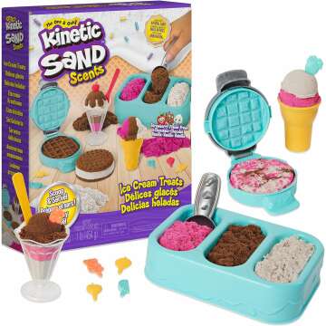 Kinetic Sand Ice Cream Treats Playset with Scents