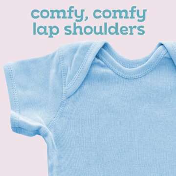 Apericots Cute Baby Short Sleeve Bodysuit, 100% Cotton: It's A Boy with Mustache Gender Reveal (0-18 months)