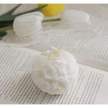 140G Aroma Candle - Hydrangea & Onion Flower Shaped Soy Wax Candle for Relaxation & Gifts