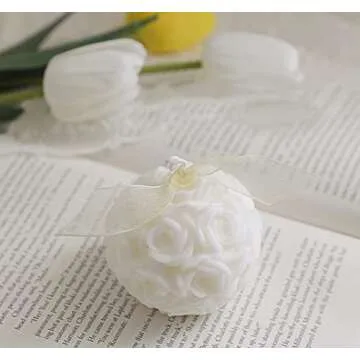 140G Aroma Candle - Hydrangea & Onion Flower Shaped Soy Wax Candle for Relaxation & Gifts