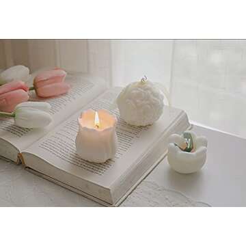 Hydrangea Onion Flower Shaped Candle - Aromatherapy Gift