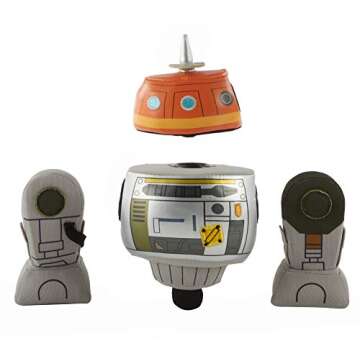 STAR WARS Galaxy’s Edge Customizable Plush Droid Assortment, Create Your Own Droid, 6-in, DIY Craft Gift Fans of All Ages, 3 Years and Older
