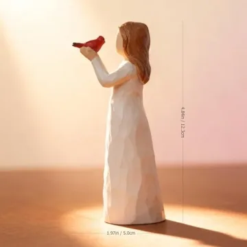 Angel Cardinal Figurine Gift for Loss of Loved One