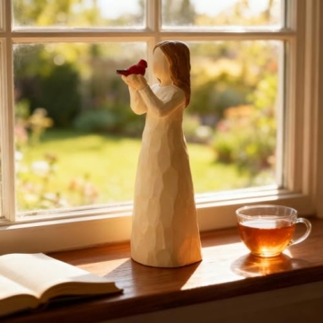 Angel Cardinal Figurine Gift for Loss of Loved One