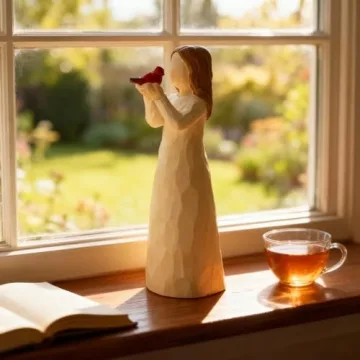 Angel Cardinal Figurine Gift for Loss of Loved One