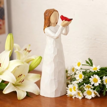 Angel Cardinal Figurine Gift for Loss of Loved One