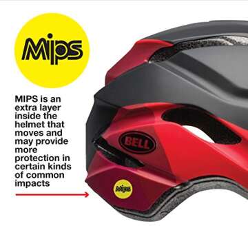 BELL Revolution MIPS Adult Bike Helmet Black/Red