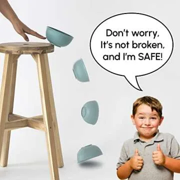 Wheat Straw Dinnerware Sets - Yellow Dinnerware Set w/Wheat Straw Plates, Bowls & Utensils – Safe for Microwave & Dishwasher, Set of 4