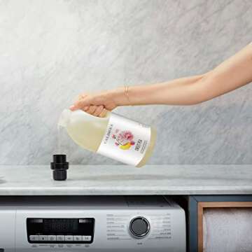 Caldrea Liquid Laundry Detergent, Safe and Effective for all Fabrics and all Temperatures, Sweet Pea Scent, 64 oz