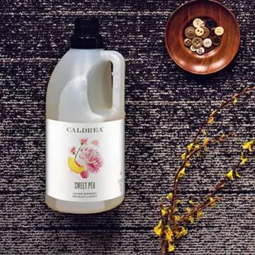 Caldrea Liquid Laundry Detergent, Safe and Effective for all Fabrics and all Temperatures, Sweet Pea Scent, 64 oz