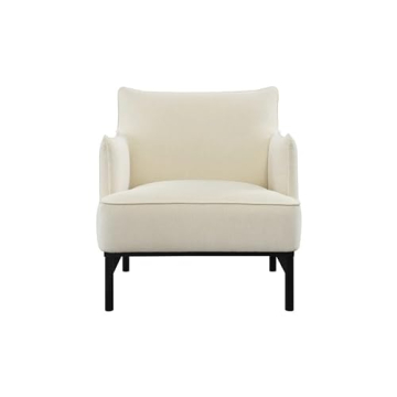 Abbyson Living Rye Accent Chair - Luxurious Comfort in Ivory