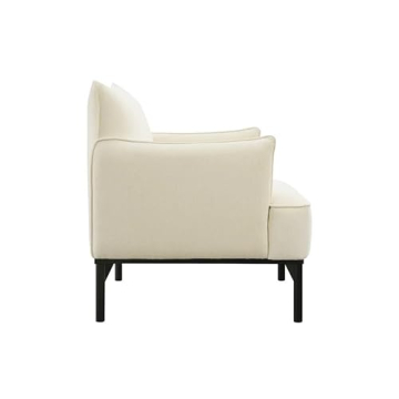 Abbyson Living Rye Accent Chair - Luxurious Comfort in Ivory