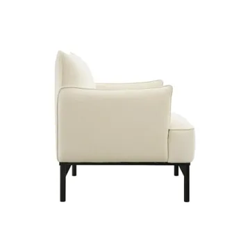 Abbyson Living Rye Accent Chair - Luxurious Comfort in Ivory