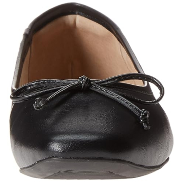 The Drop Women's Pepper Ballet Flat with Bow in Stunning Black