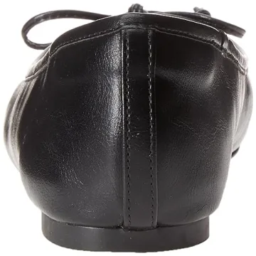 The Drop Women's Pepper Ballet Flat with Bow in Stunning Black