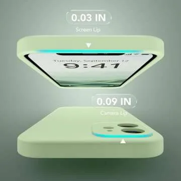 SuydanBox Magnetic for iPhone 12 Case, Compatible with MagSafe, [Full Camera Protection][Screen Protectors] Silicone Shockproof Protective Phone Case for iPhone 12 6.1", Matcha