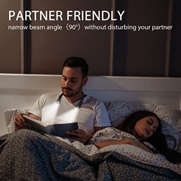 LUXJET USB Rechargeable Flexible Book Light 3 Modes