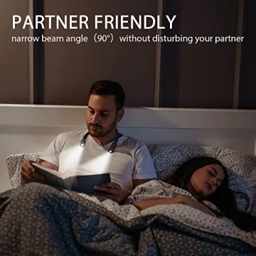 LUXJET USB Rechargeable Flexible Book Light 3 Modes