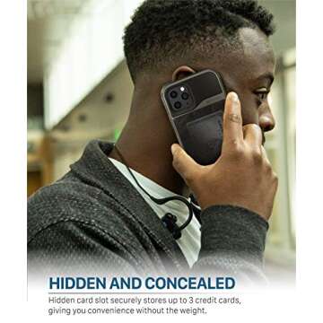 Vena vCommute Wallet Case Compatible with Apple iPhone 11 Pro Max (6.5"-inch 2019), (Military Grade Drop Protection) Flip Leather Cover Card Slot Holder with Kickstand - Space Gray