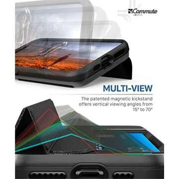 Vena vCommute Wallet Case Compatible with Apple iPhone 11 Pro Max (6.5"-inch 2019), (Military Grade Drop Protection) Flip Leather Cover Card Slot Holder with Kickstand - Space Gray