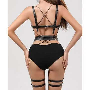 Stylish Fstrend Punk Leather Body Chain for Women