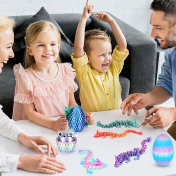 3D Printed Dragon Eggs for Easter Fun - 4PC Set