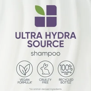 Biolage Ultra Hydra Source Shampoo | Deep Hydrating Shampoo for Very Dry Hair | Moisturizes Hair to Prevent Breakage | Paraben & Silicone-Free | Vegan | Salon Shampoo | 33.8 Fl. Oz