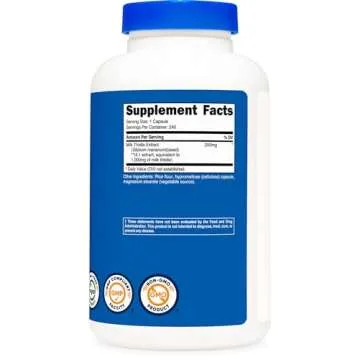 Nutricost Milk Thistle Capsules - Vegan, Non-GMO, Gluten-Free
