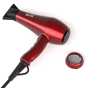 Hair Blow Dryer, Negative Ion Far Infrared Hair Dryer, DC Motor Lightweight 1875W Hair Dryer for Fast Drying, with Diffuser, Concentrator, Comb