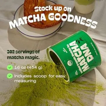 Matcha DNA Organic Green Tea Powder - Culinary Grade Matcha