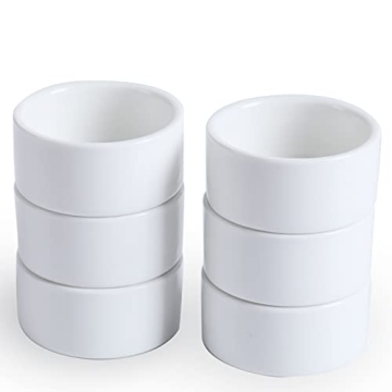 1oz Mini Ramekins Set of 6 - Perfect for Dips & Sweets