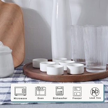 1oz Mini Ramekins Set of 6 - Perfect for Dips & Sweets